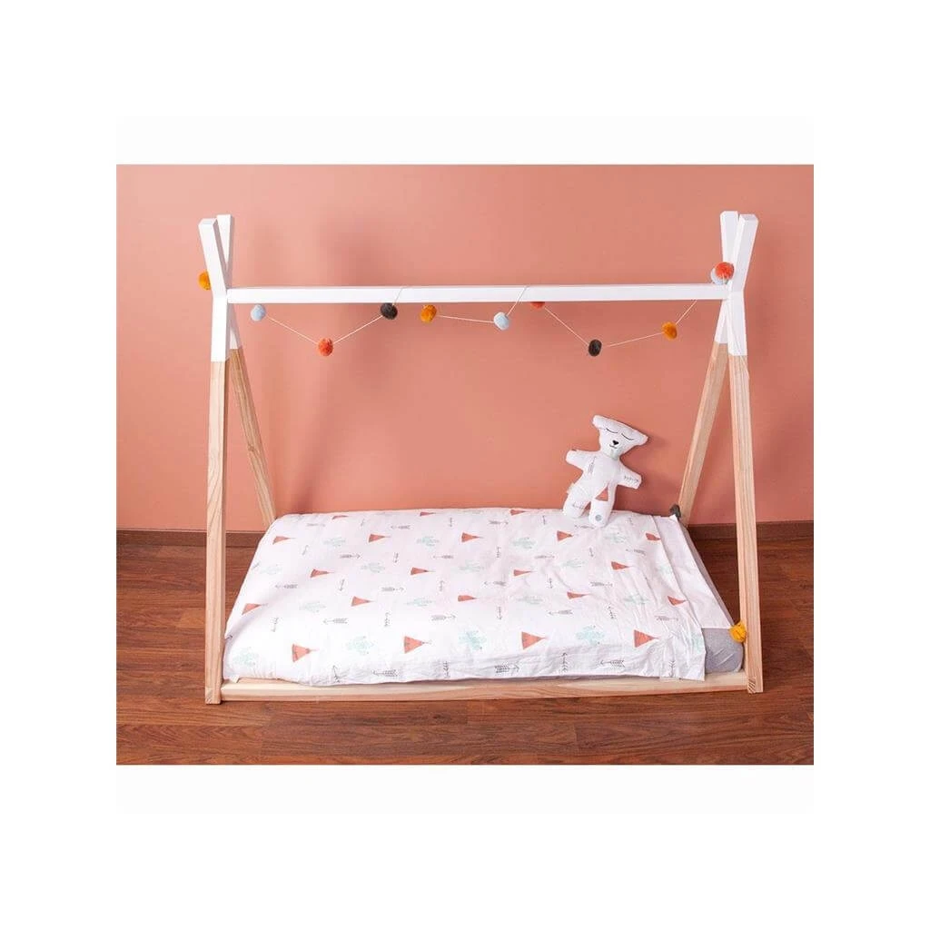 Childhome Tipi De Lit Bébé 70 X 140 Cm Naturel Et Blanc 2 Childhome Tipi De Lit Bébé 70 X 140 Cm Naturel Et Blanc – Image 2