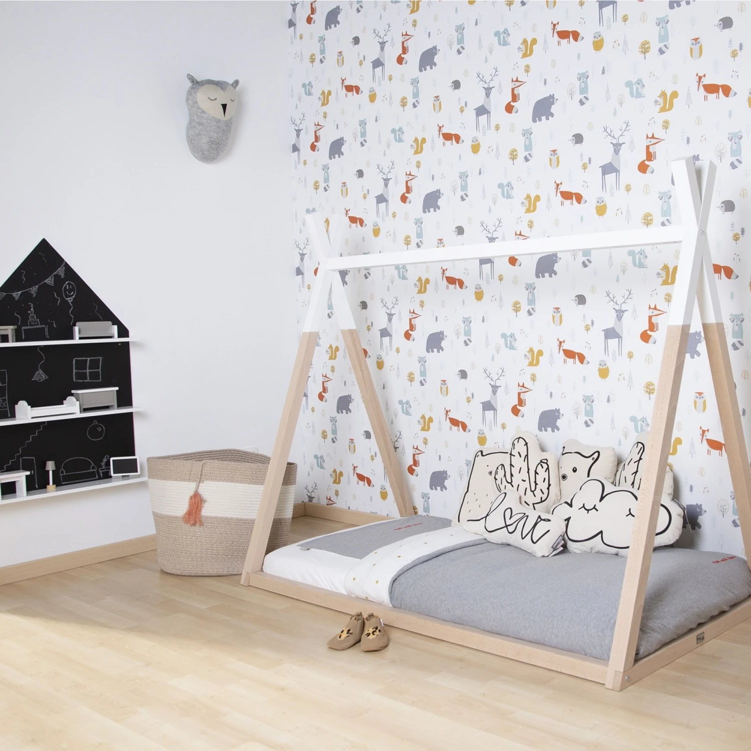 Childhome Tipi De Lit Bébé 70 X 140 Cm Naturel Et Blanc 3 Childhome Tipi De Lit Bébé 70 X 140 Cm Naturel Et Blanc – Image 3