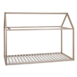 Childhome Sommier Tipi Bois 90 X 200 Cm -Lilliputiens Soldes tipi sommier 90x200 natural child wood OC