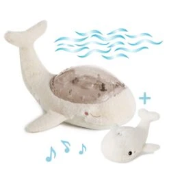 Cloud-B Veilleuse Bébé Projection Plafond Musicale Famille Baleine Tranquille Blanche -Lilliputiens Soldes tranquil whale family blanc cloud b OC