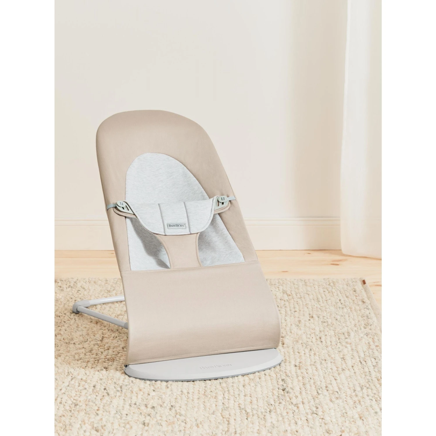 BabyBjörn Transat Bébé Balance Soft Coton Et Jersey Beige Et Gris Cadre Gris Clair 8 BabyBjörn Transat Bébé Balance Soft Coton Et Jersey Beige Et Gris Cadre Gris Clair – Image 8
