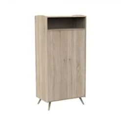 Chambre Trio Lit Bébé 60x120 Cm + Commode 3 Tiroirs + Armoire Access Bois -Lilliputiens Soldes trio lit bebe 120x60 commode 3 tiroirs armoire access bois sauthon meubles OE