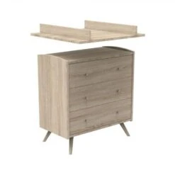 Chambre Trio Lit Bébé Little Big Bed 70x140 + Armoire + Commode Access Bois -Lilliputiens Soldes trio lit bebe little big bed 140x70 commode 3 tiroirs armoire access bois sauthon meubles OE