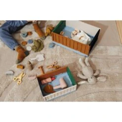 Liewood Lot De 2 Boîtes De Rangement Weston Taille M Sea Blue Mix -Lilliputiens Soldes weston storage box m 2 pack 6915 sea blue mix liewood OD